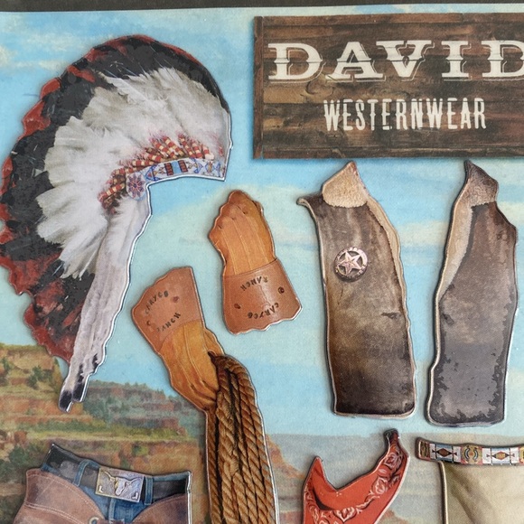 Vintage 1995 Caryco Magnets Westernwear for David Statue Magnet (not included) - Picture 2 of 7